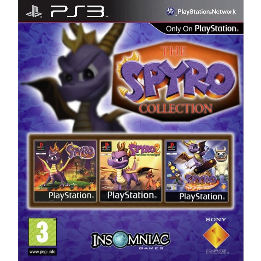 Spyro Collection Trilogia 1 + 2 + 3 (Clássico Ps1) Midia Digital Ps3
