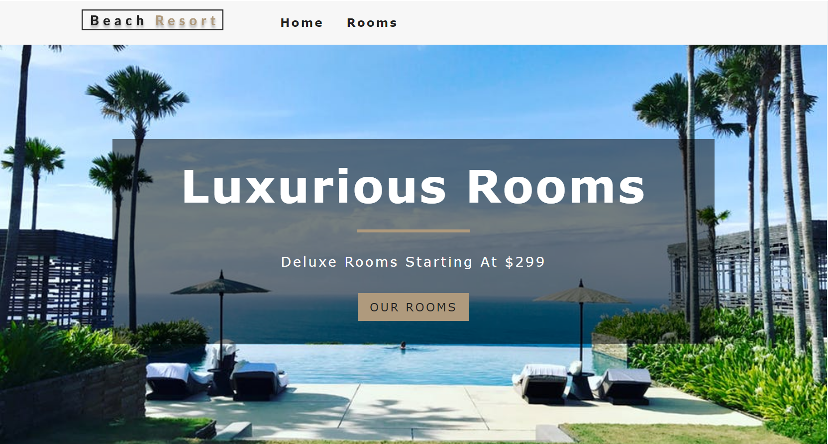 Luxury Hotel react application