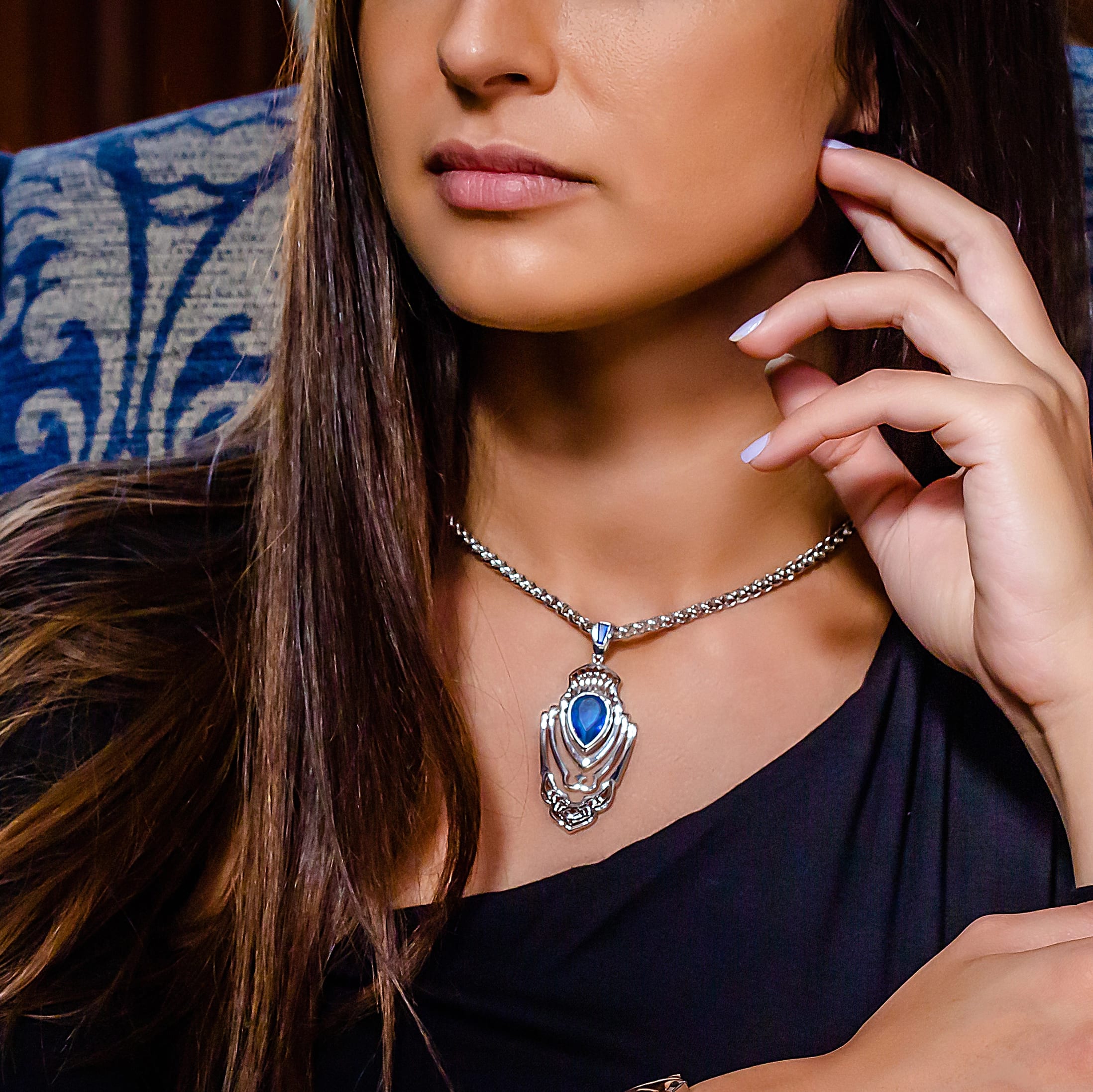 Opulent Pendant & Earring Set