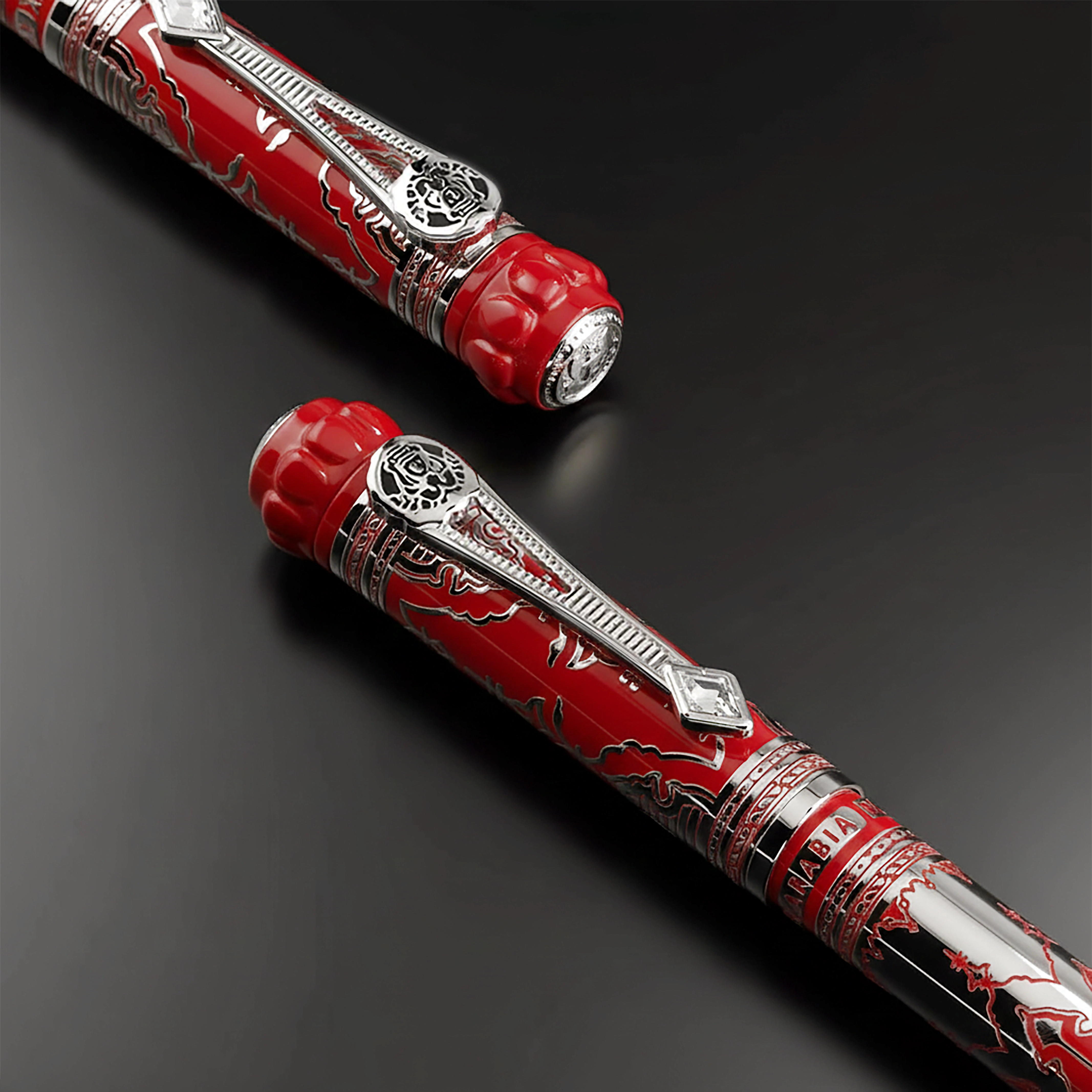 Desert Quill in Royal Red