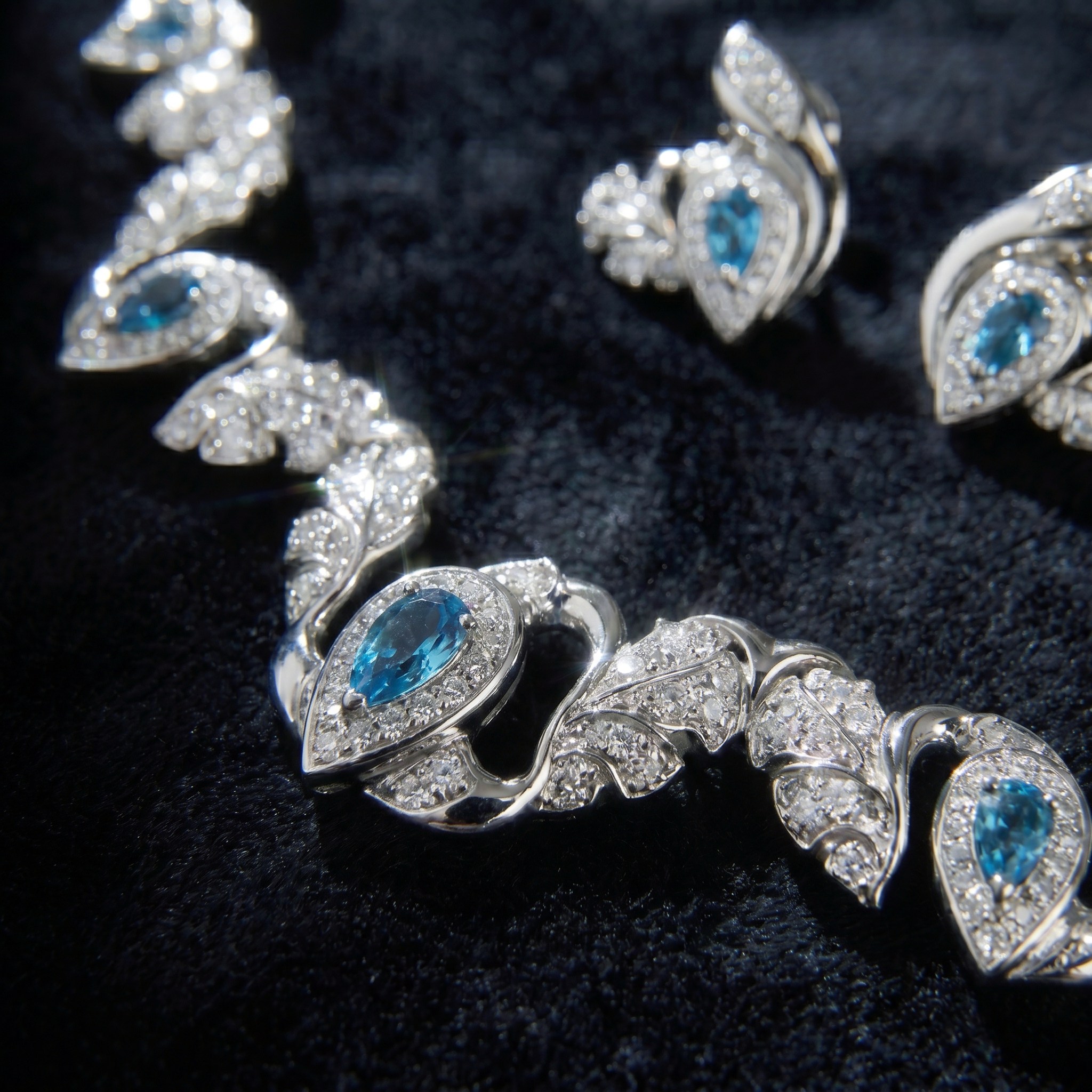 Precious Necklace and Earrings
