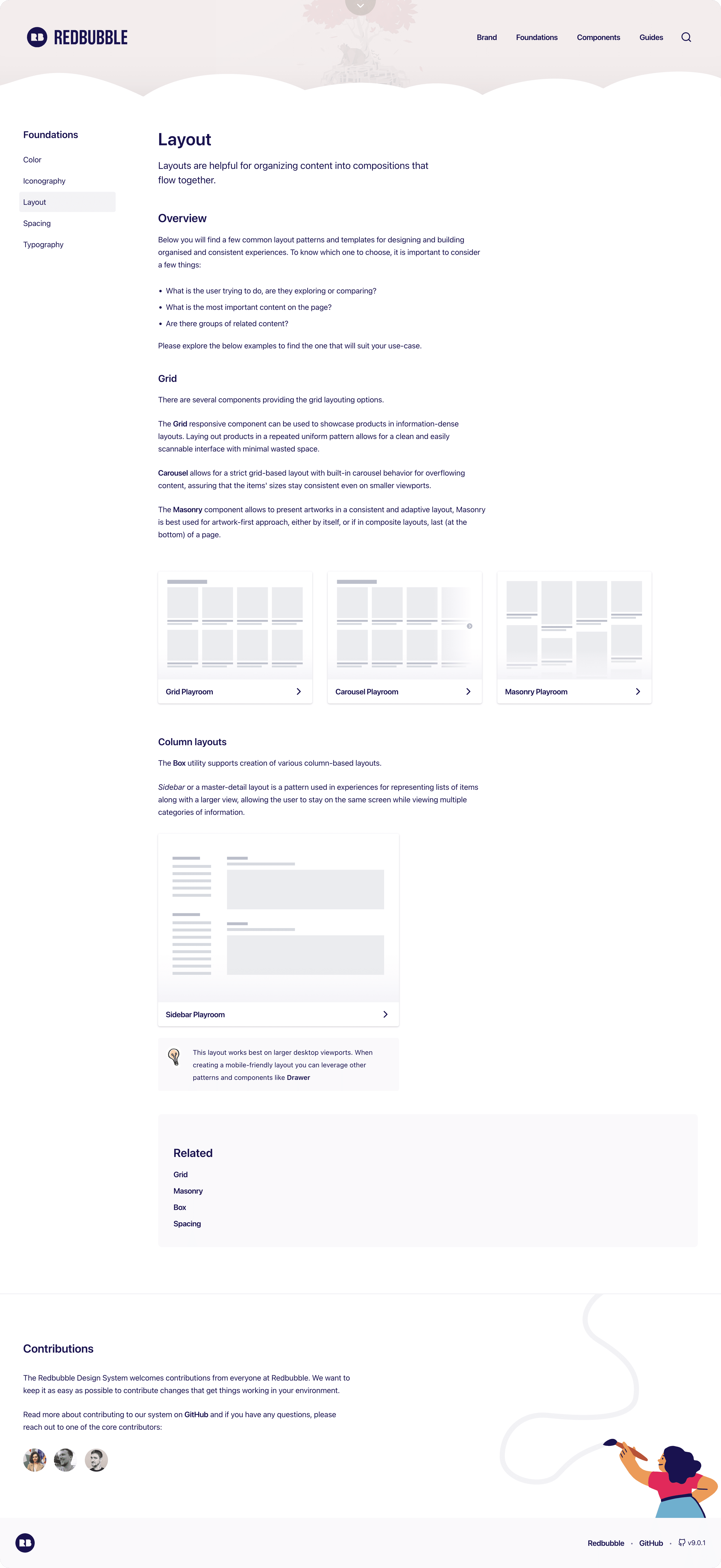 Layout documentation