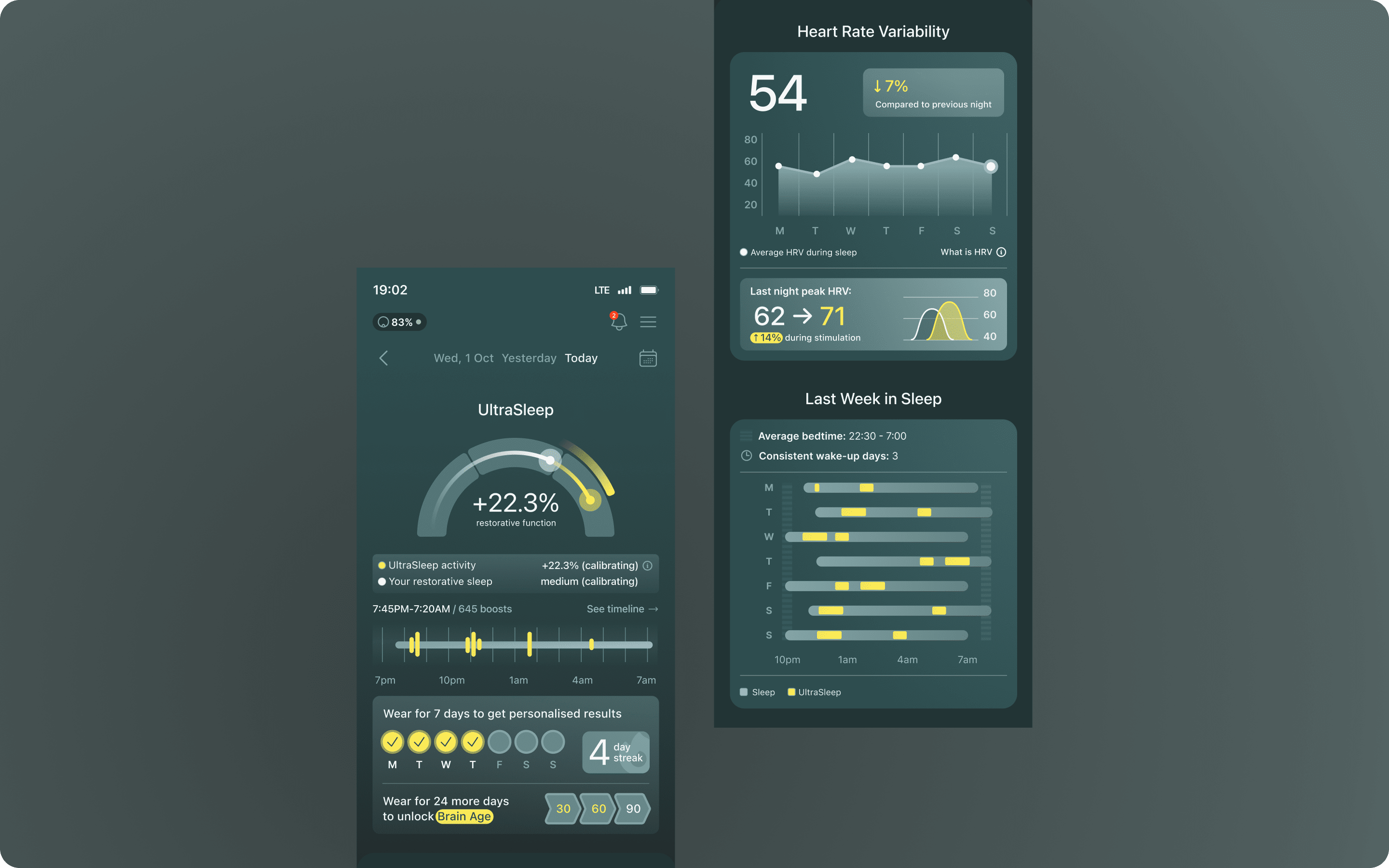 Final design — dark mode