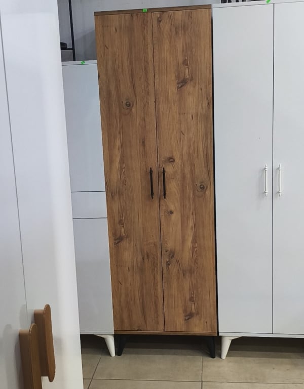 Ceviz 2 kapaklı çok amaçlı dolap