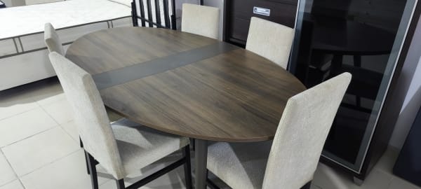 Enza Home Yemek Masası + 5 Sandalye 