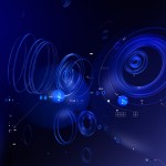 Blue tech circles