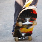 Boy on skateboard