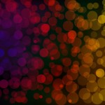 Colored lights bokeh