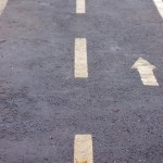 Marking on lane