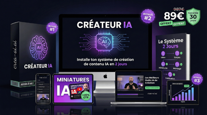 CréateurIA - Formation complète avec tous les bonus