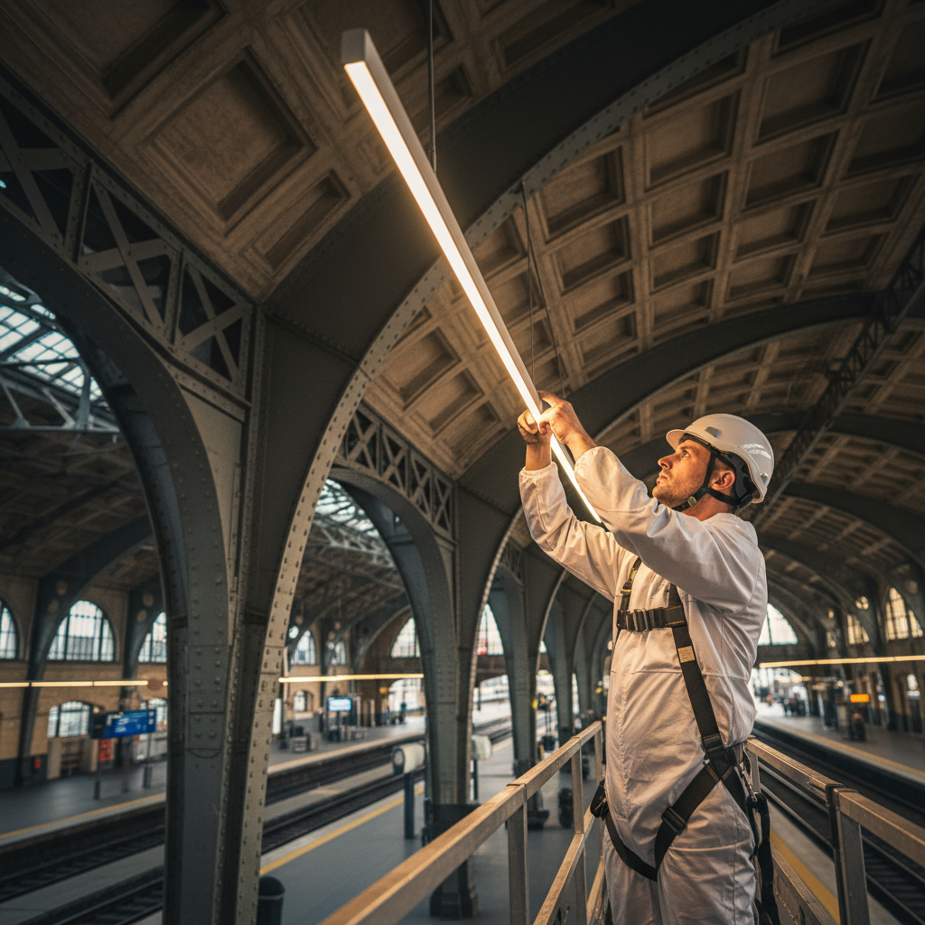 Renovación del sistema de iluminación eficiente en la estación Santa Justa