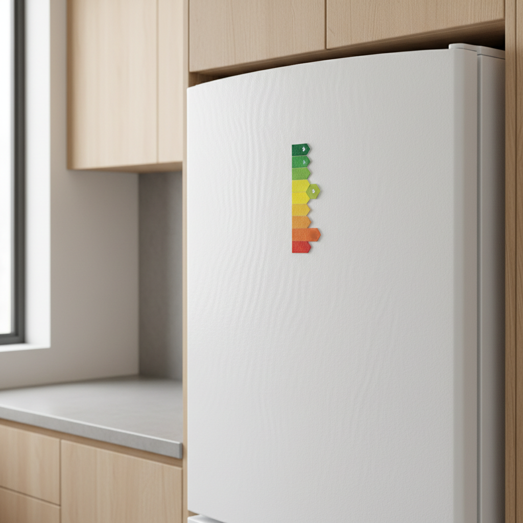 Etiqueta eficiencia energética para conocer consumo eléctrico de electrodomésticos