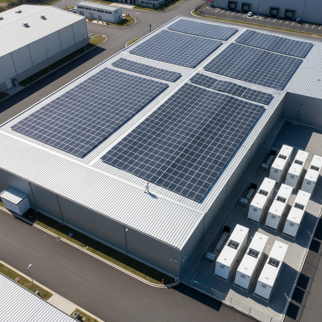 Instalación de paneles solares para autoconsumo industrial en nave de Murcia