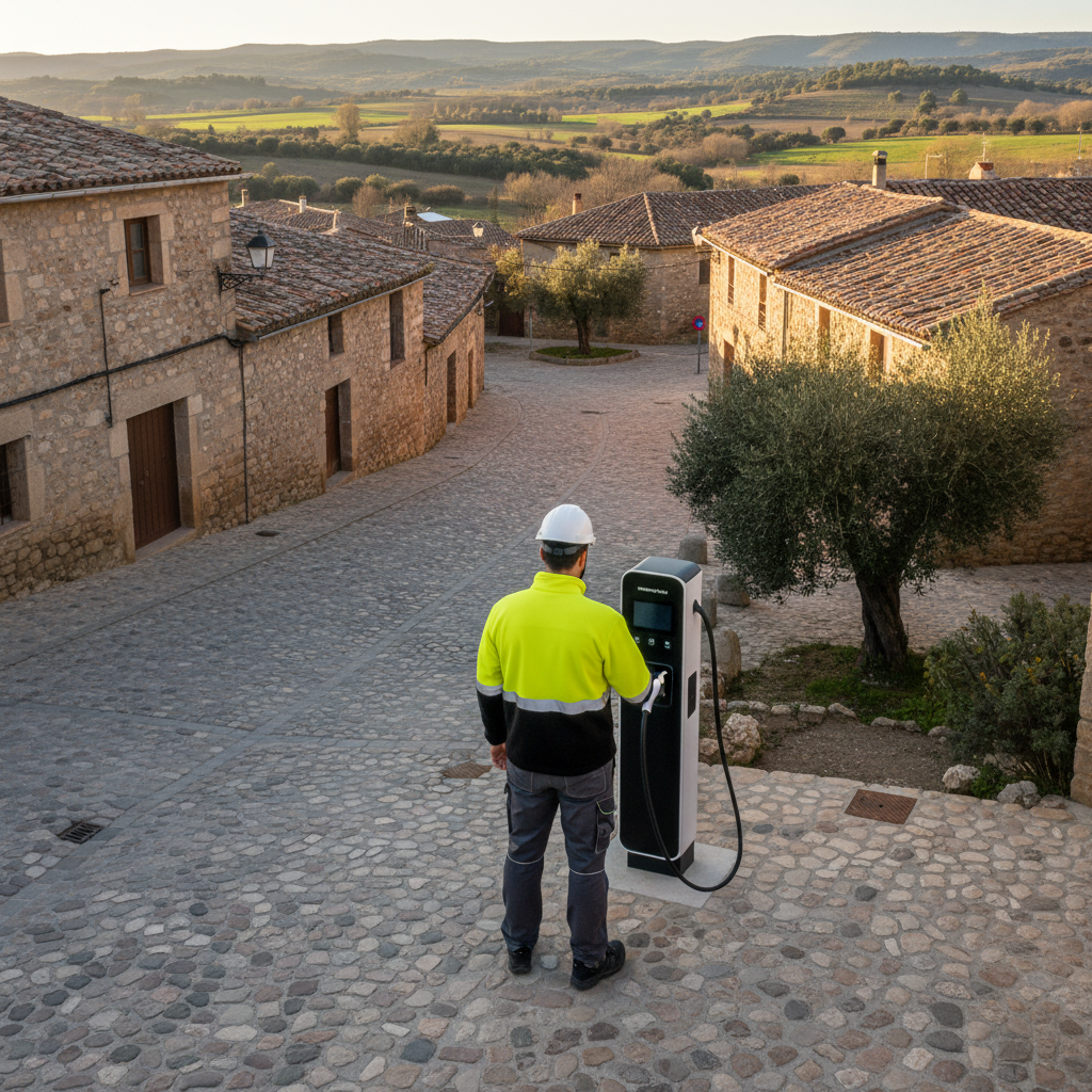 Puntos de recarga para coches eléctricos en municipios de Zaragoza