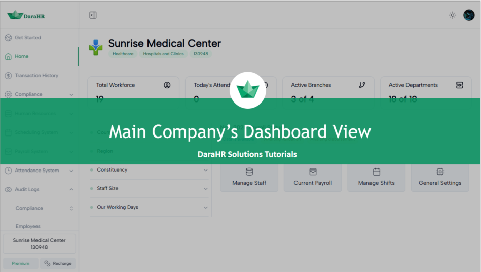 Company Dashboard Overview | Quick Tutorial for Admins