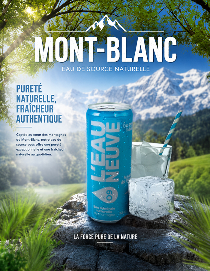 Affiche Montblanc Eau de source