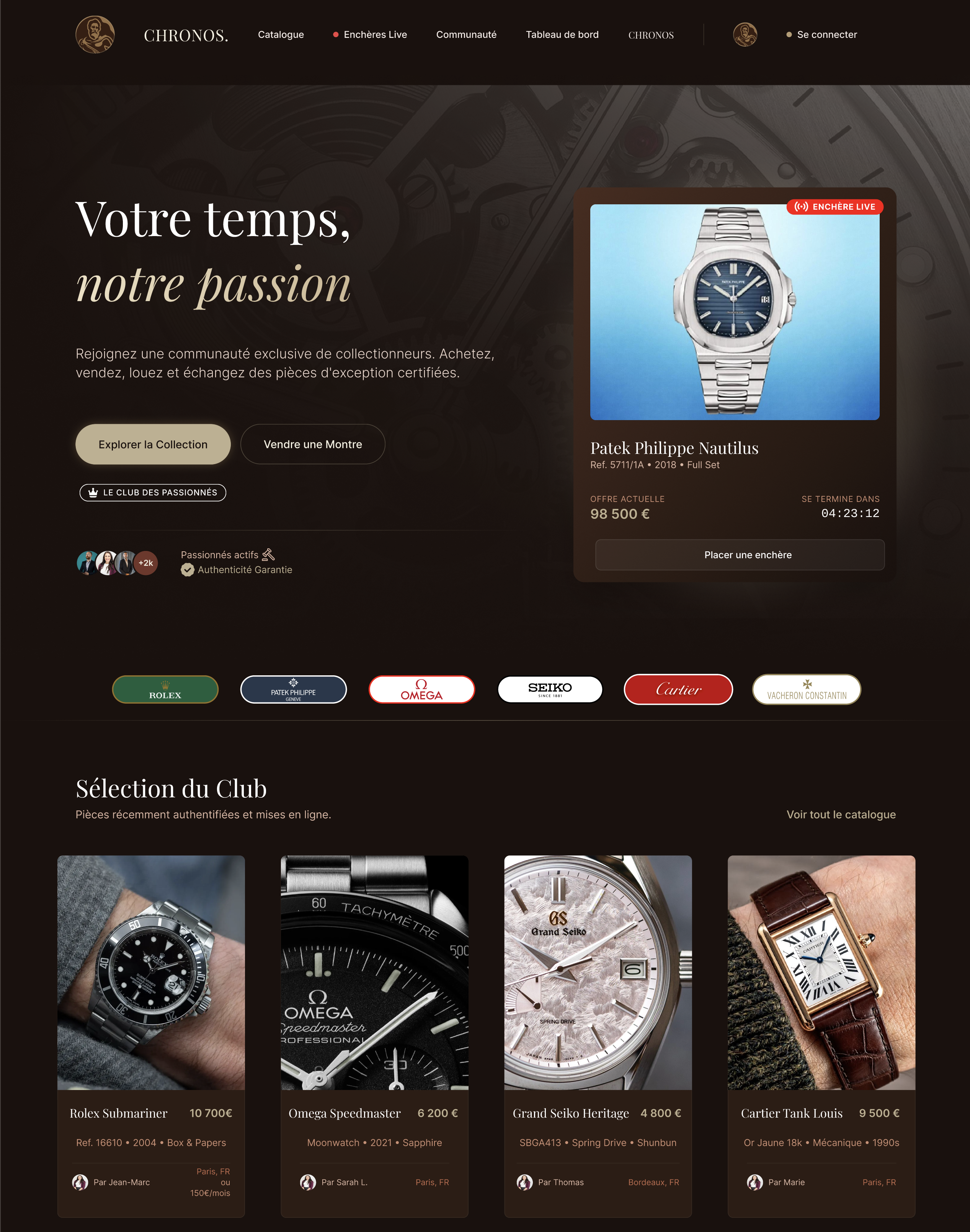 Rebranding Chronos avec une direction visuelle plus colorée, plus harmonieuse et plus éditoriale.