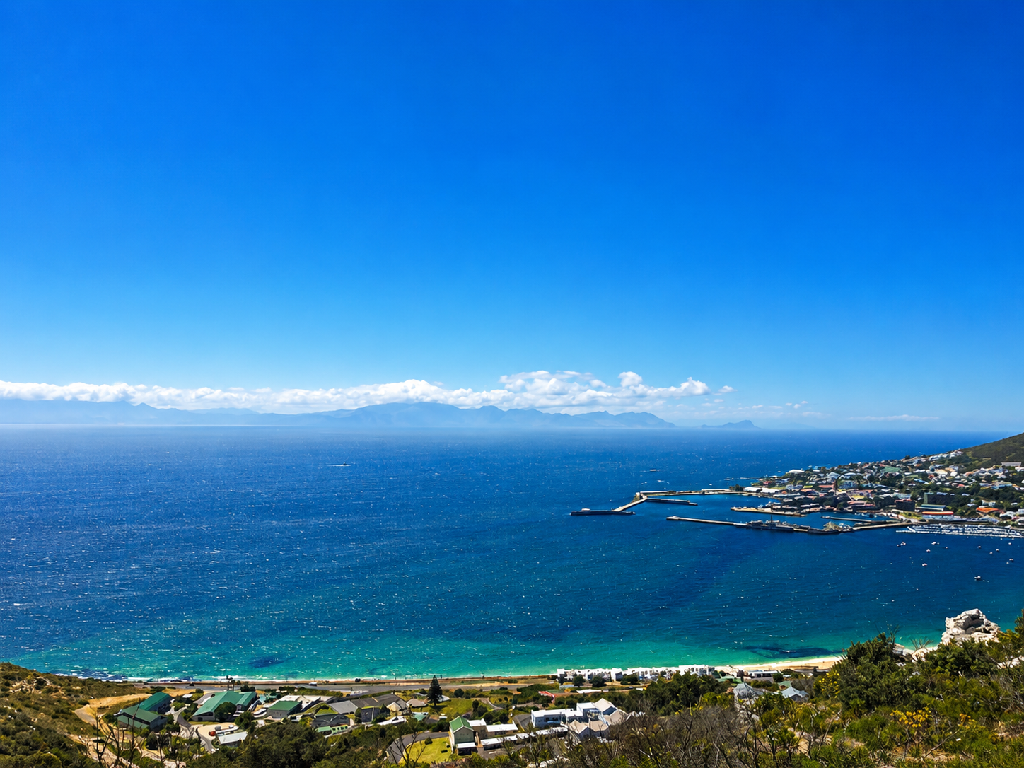 A quiet, reflective coastal view