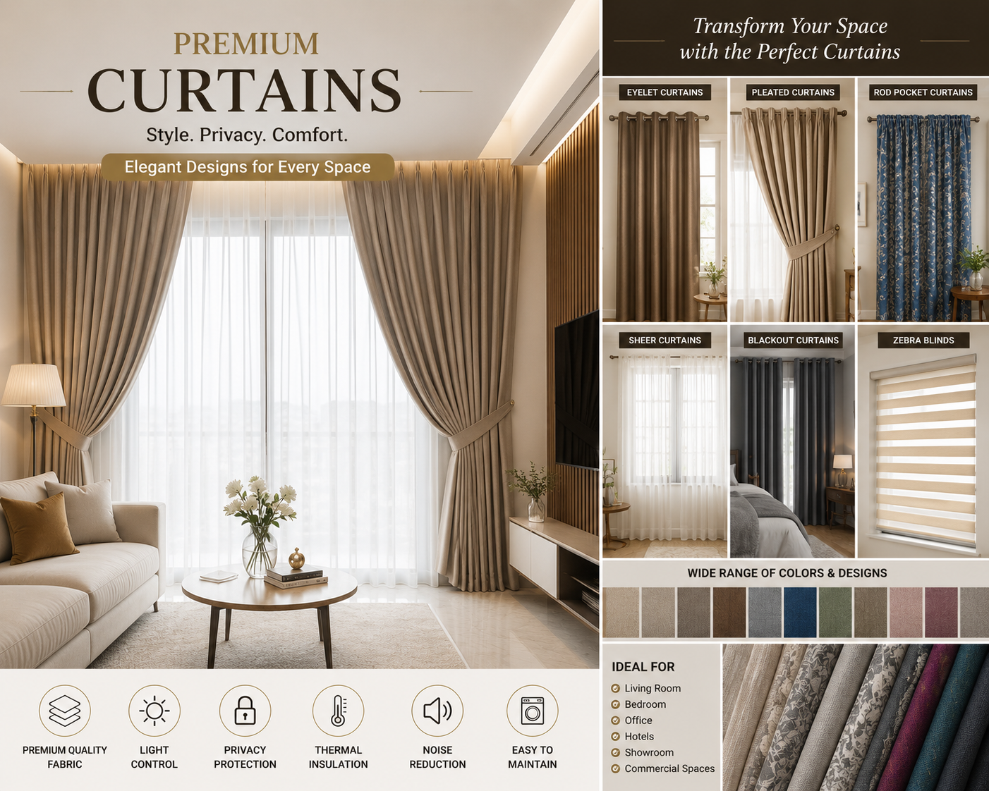 Curtain in Ahmedabad Gandhinagar | Arbuda Wallpaper