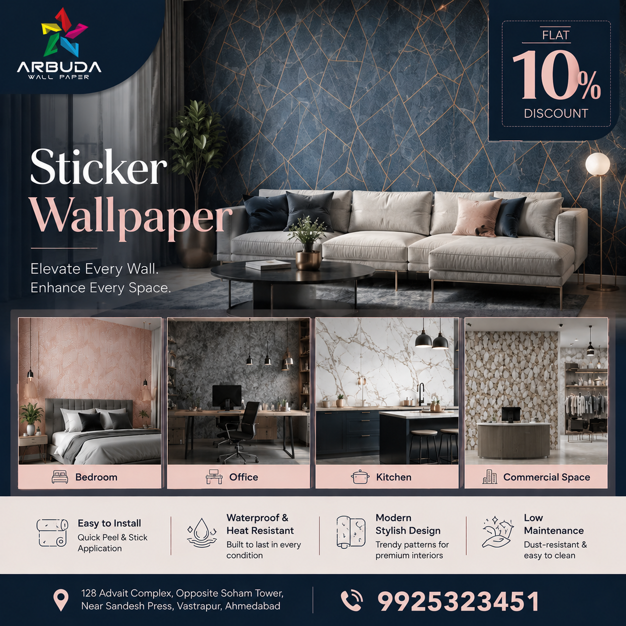 StickerWallpaper in Ahmedabad & Gandhinagar | Arbuda Wallpaper