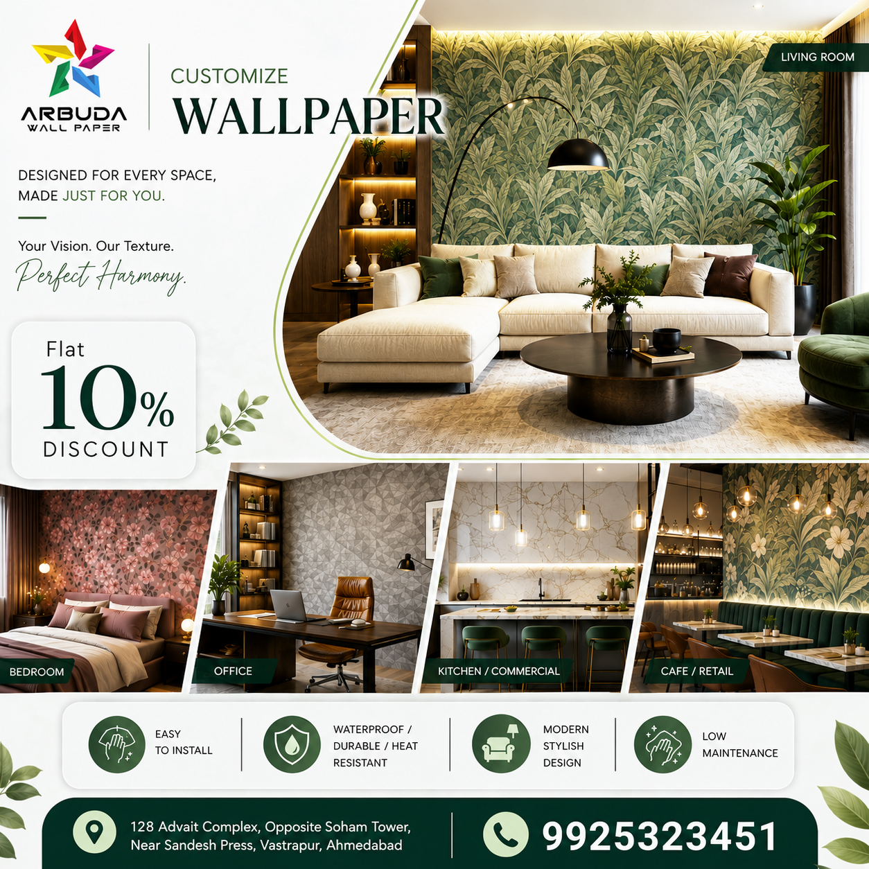 CustomizeWallpaper in Ahmedabad & Gandhinagar | Arbuda Wallpaper