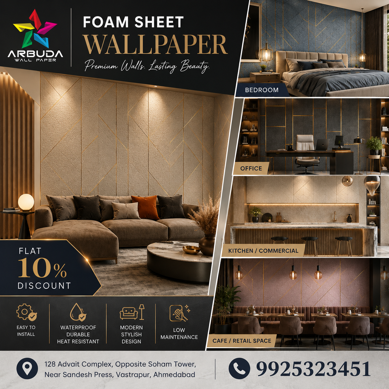 FoamSheetWallpaper in Ahmedabad & Gandhinagar | Arbuda Wallpaper