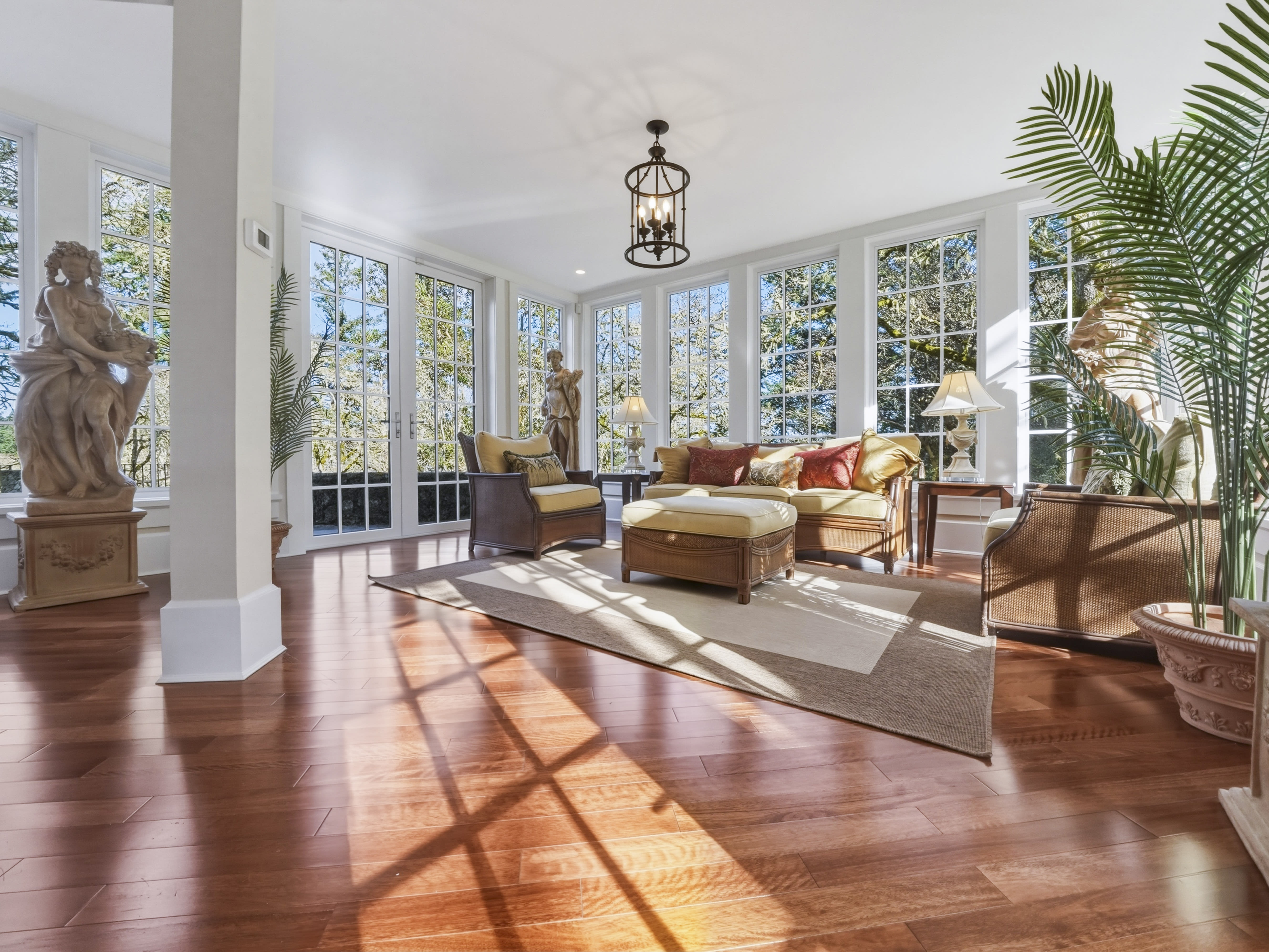 Owl's Landing outdoor entertaining terrace — Saanich BC
