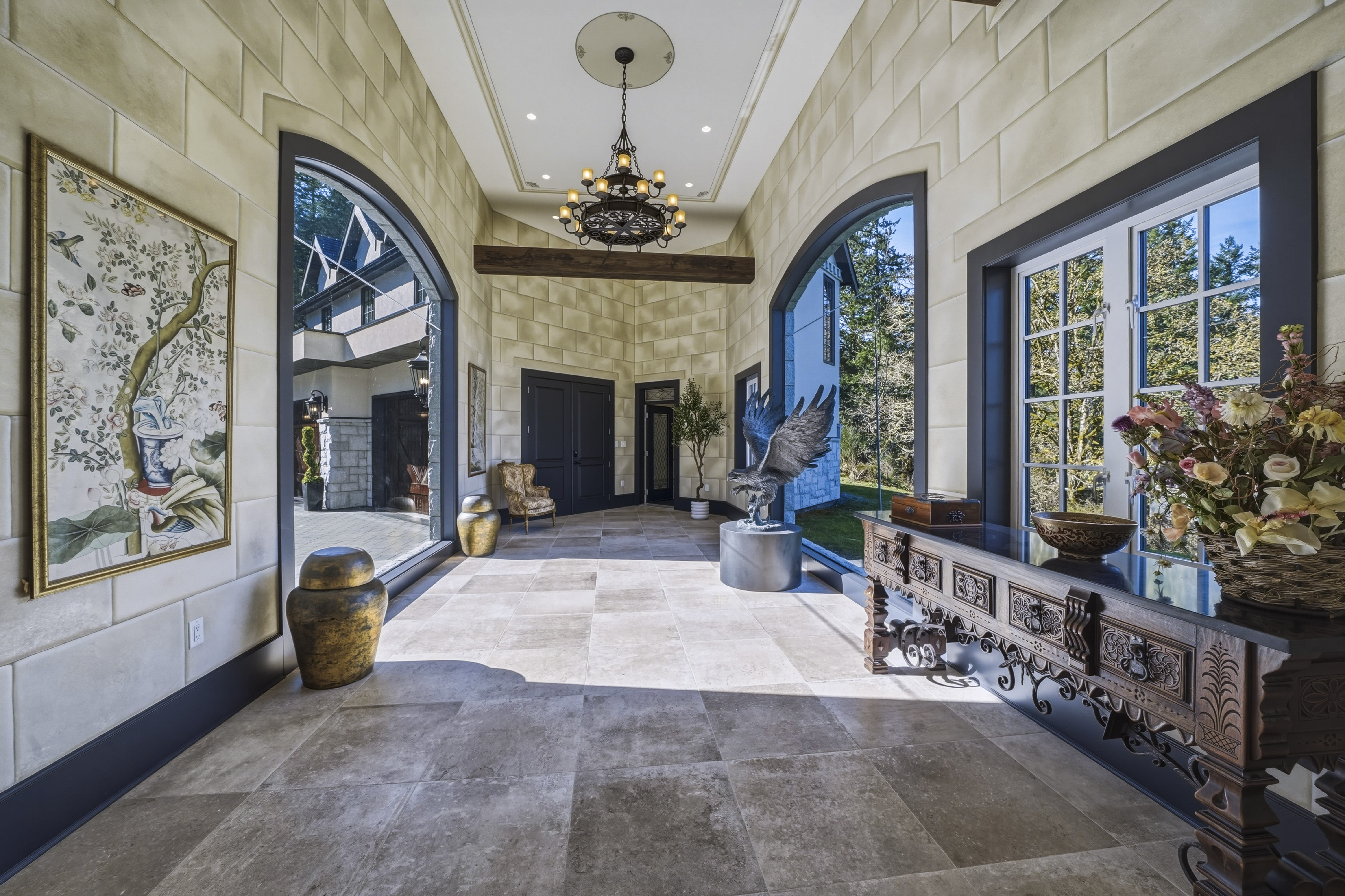 Owl's Landing detached garage or carriage house — Saanich estate