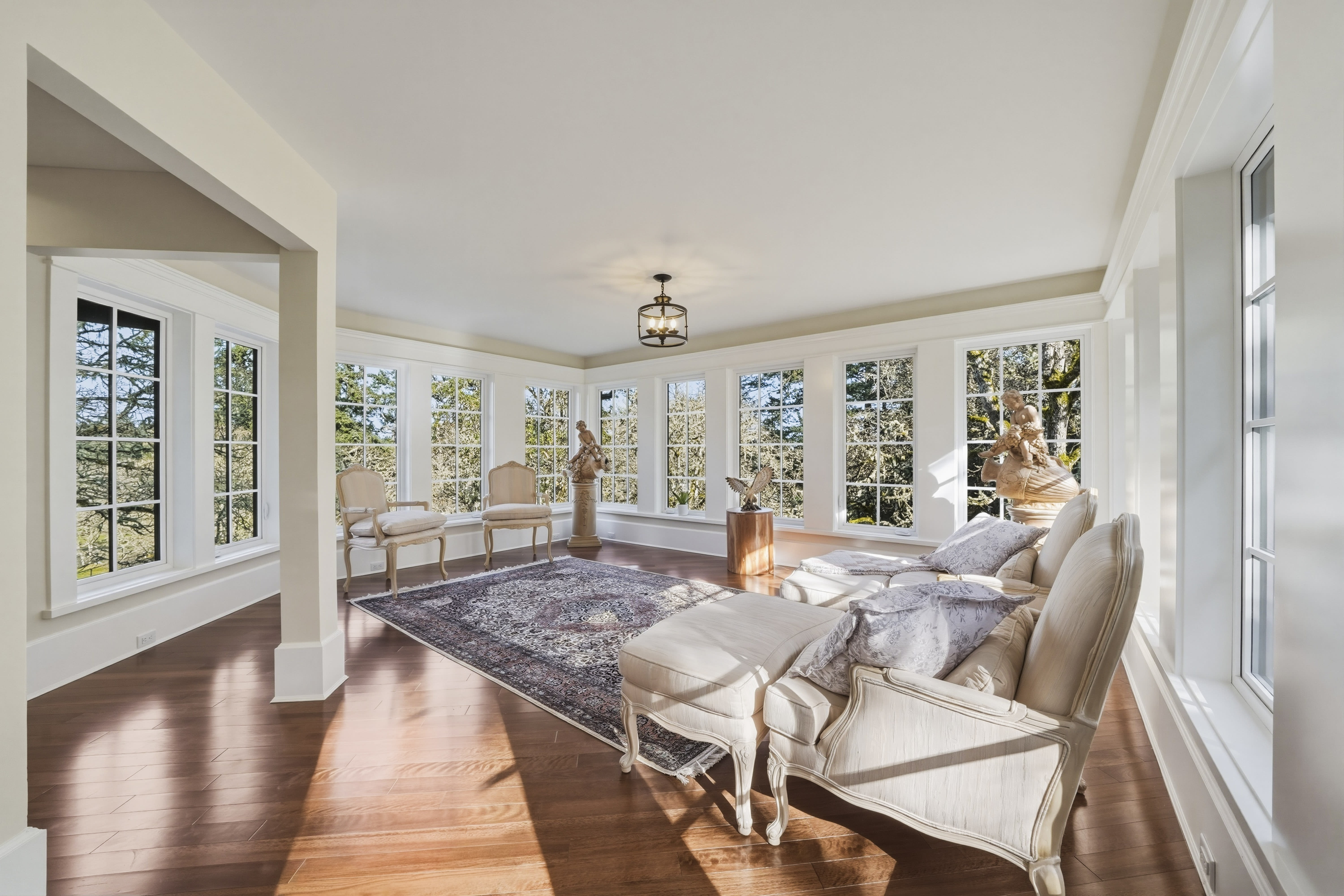 Owl's Landing library or sitting room — Saanich luxury estate