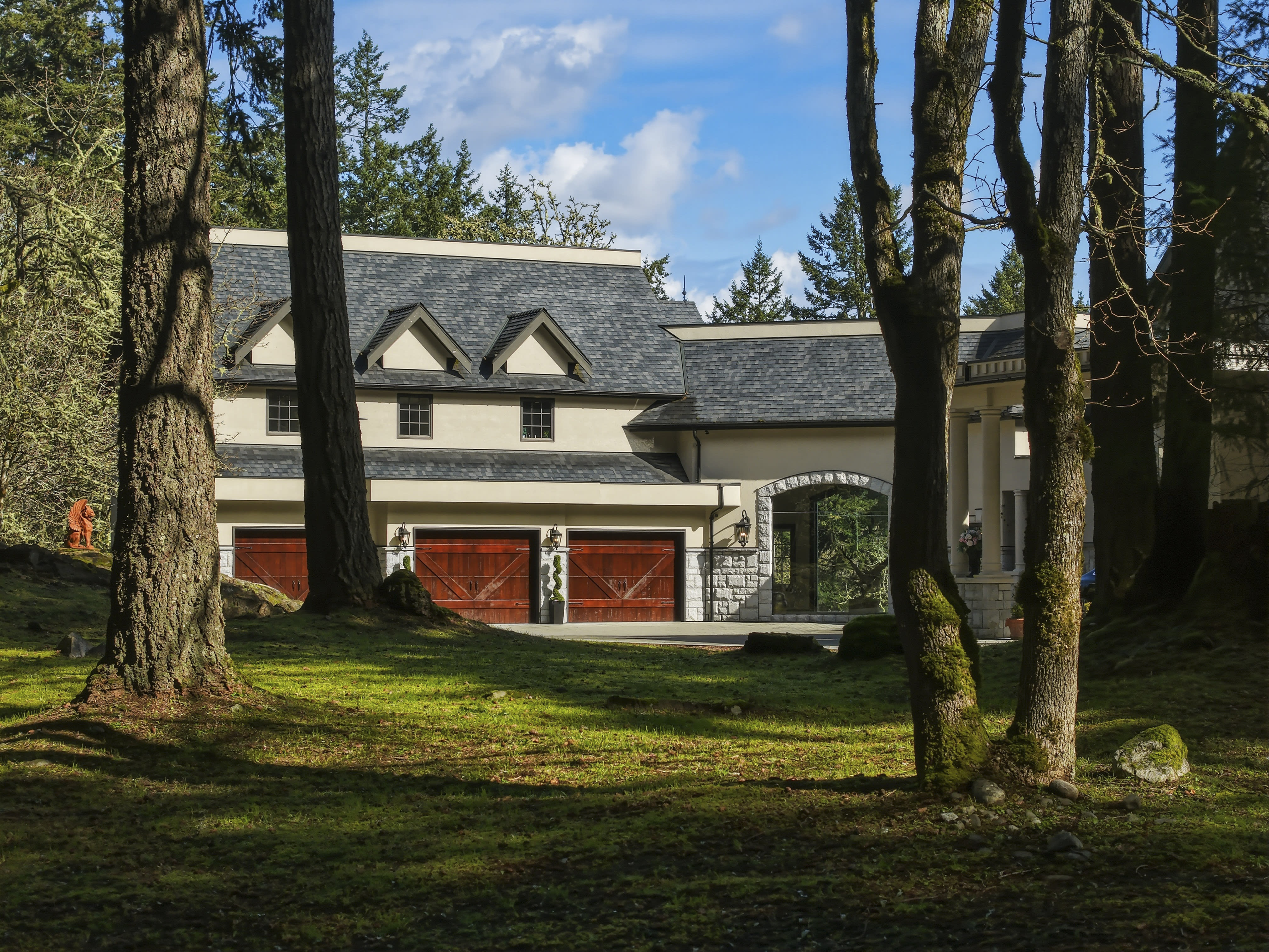 Owl's Landing property grounds at dusk — 1708 Woodsend Drive Saanich