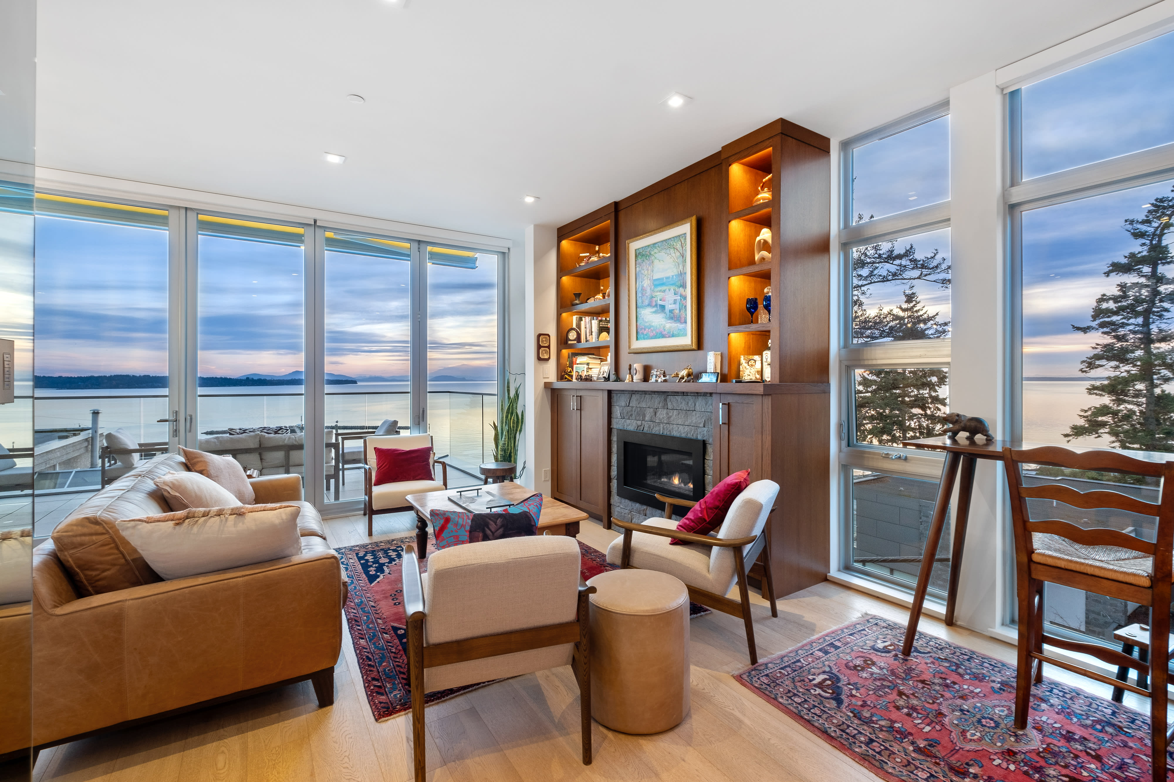 15046 Buena Vista Avenue front entry — White Rock luxury home