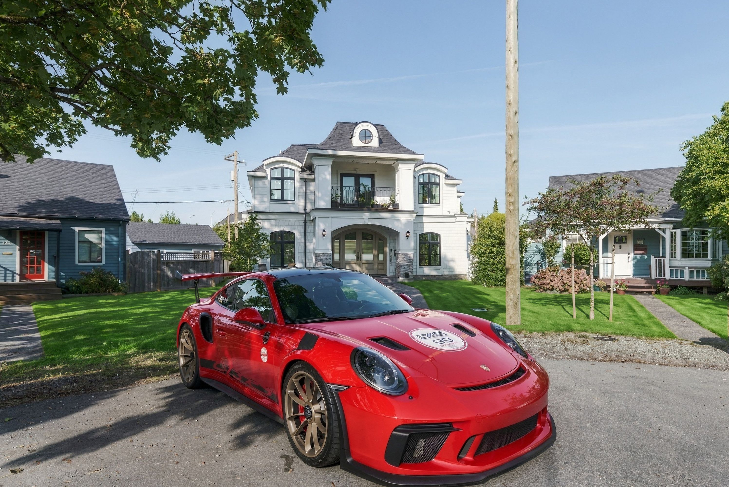 Villa Burke front exterior — 3291 Douglas Crescent, Richmond BC