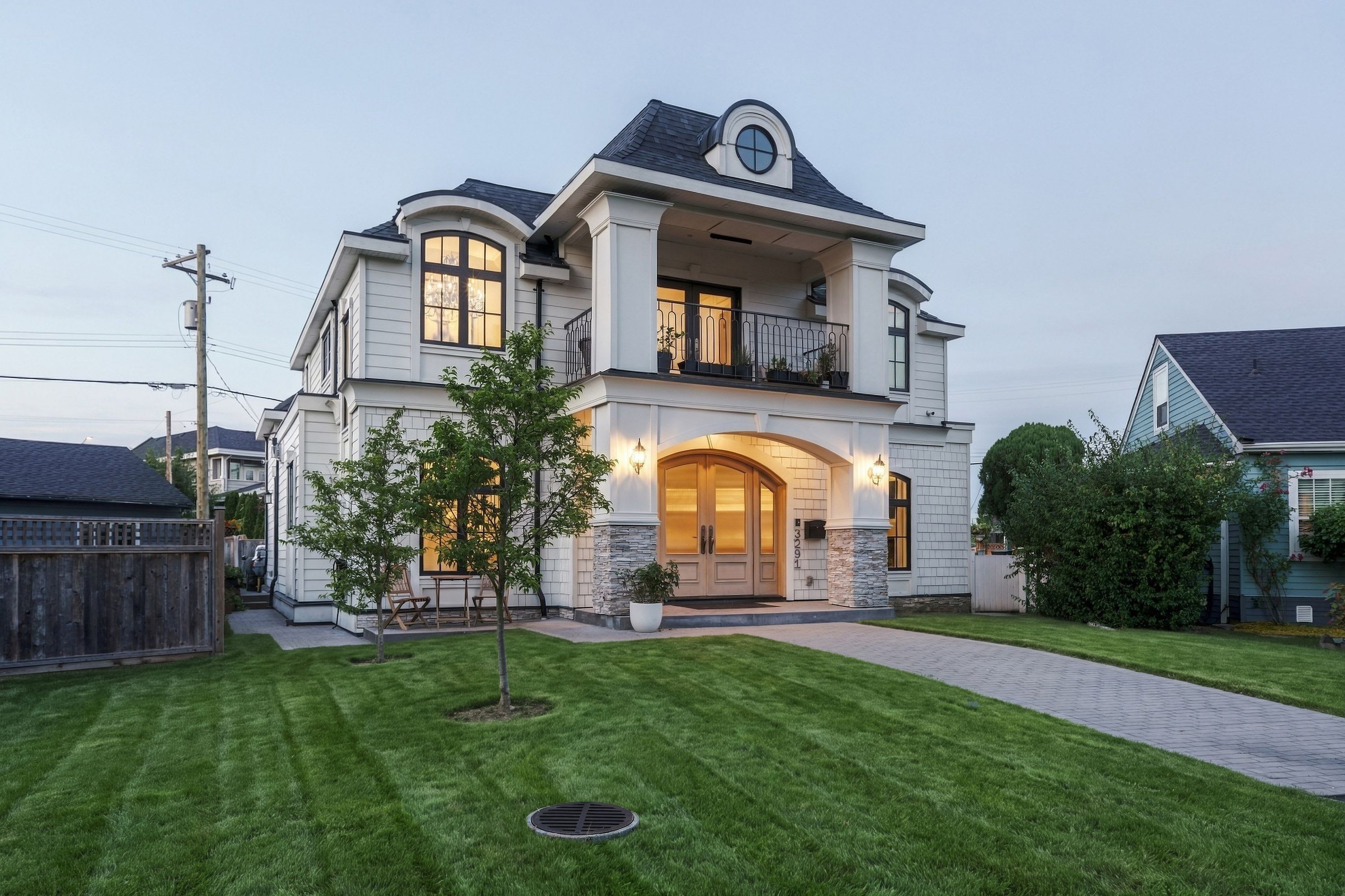 Villa Burke exterior — 3291 Douglas Crescent, Richmond BC