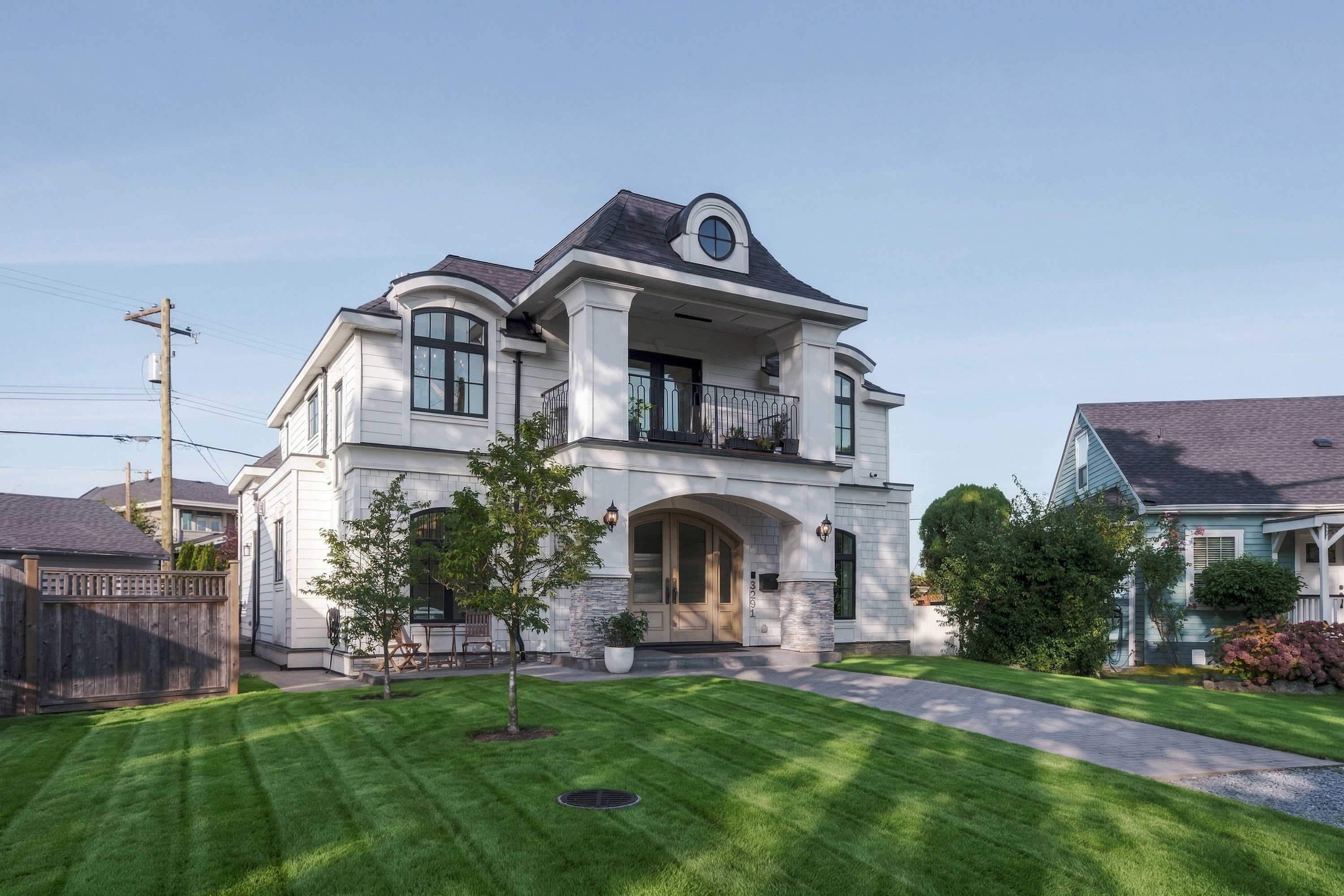 Villa Burke rear exterior — 3291 Douglas Crescent, Richmond BC