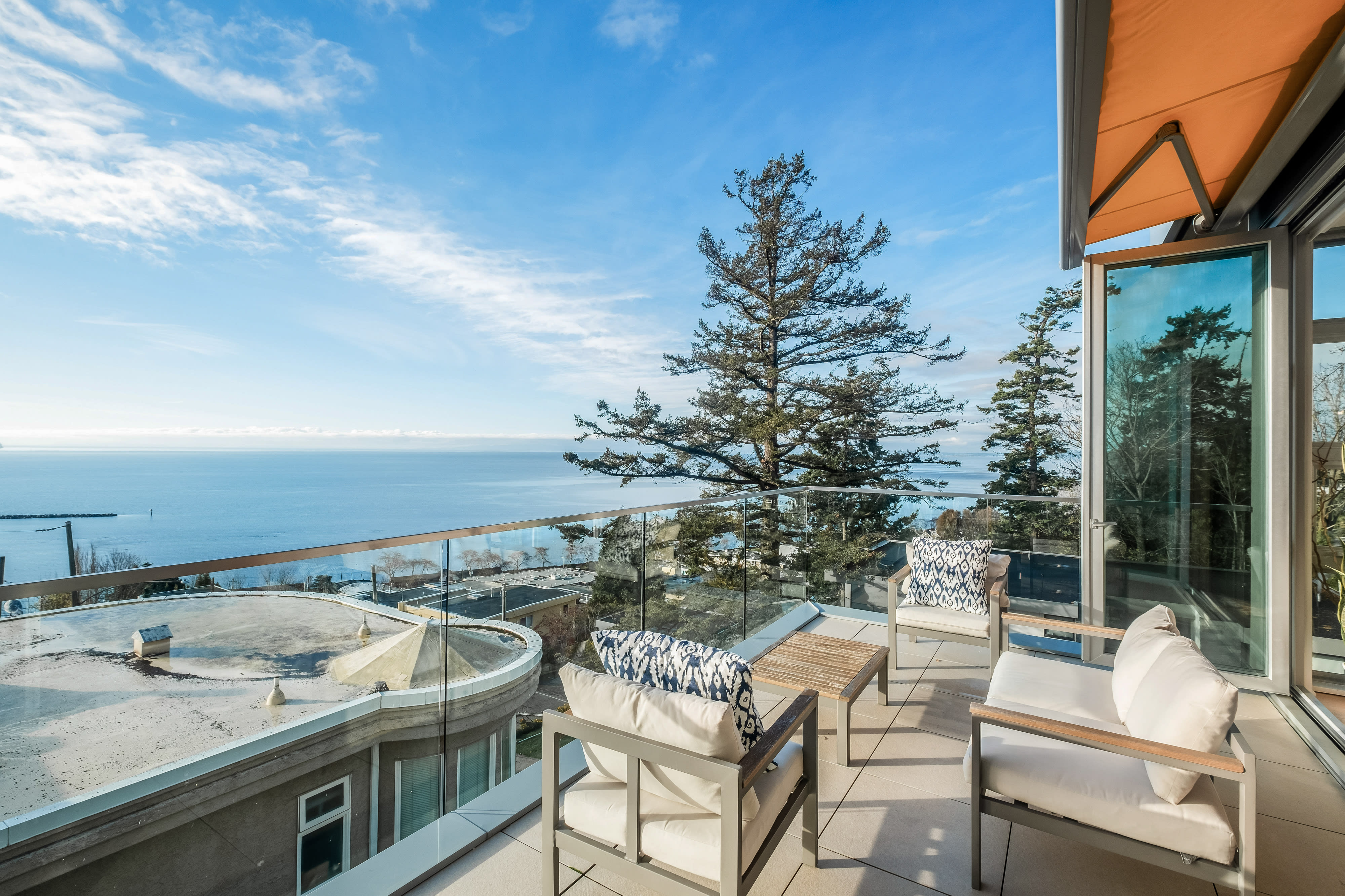 Living room detail — luxury home White Rock BC