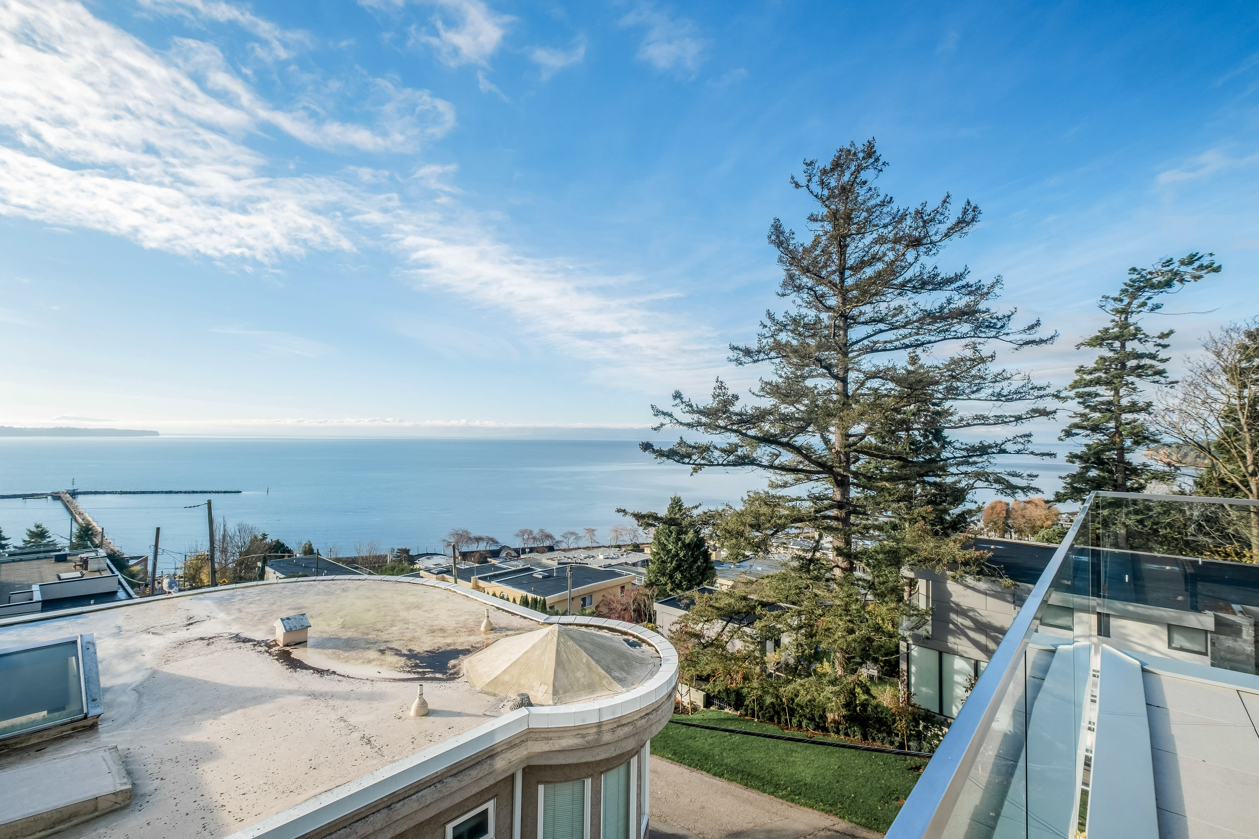Dining room — luxury ocean view home White Rock BC
