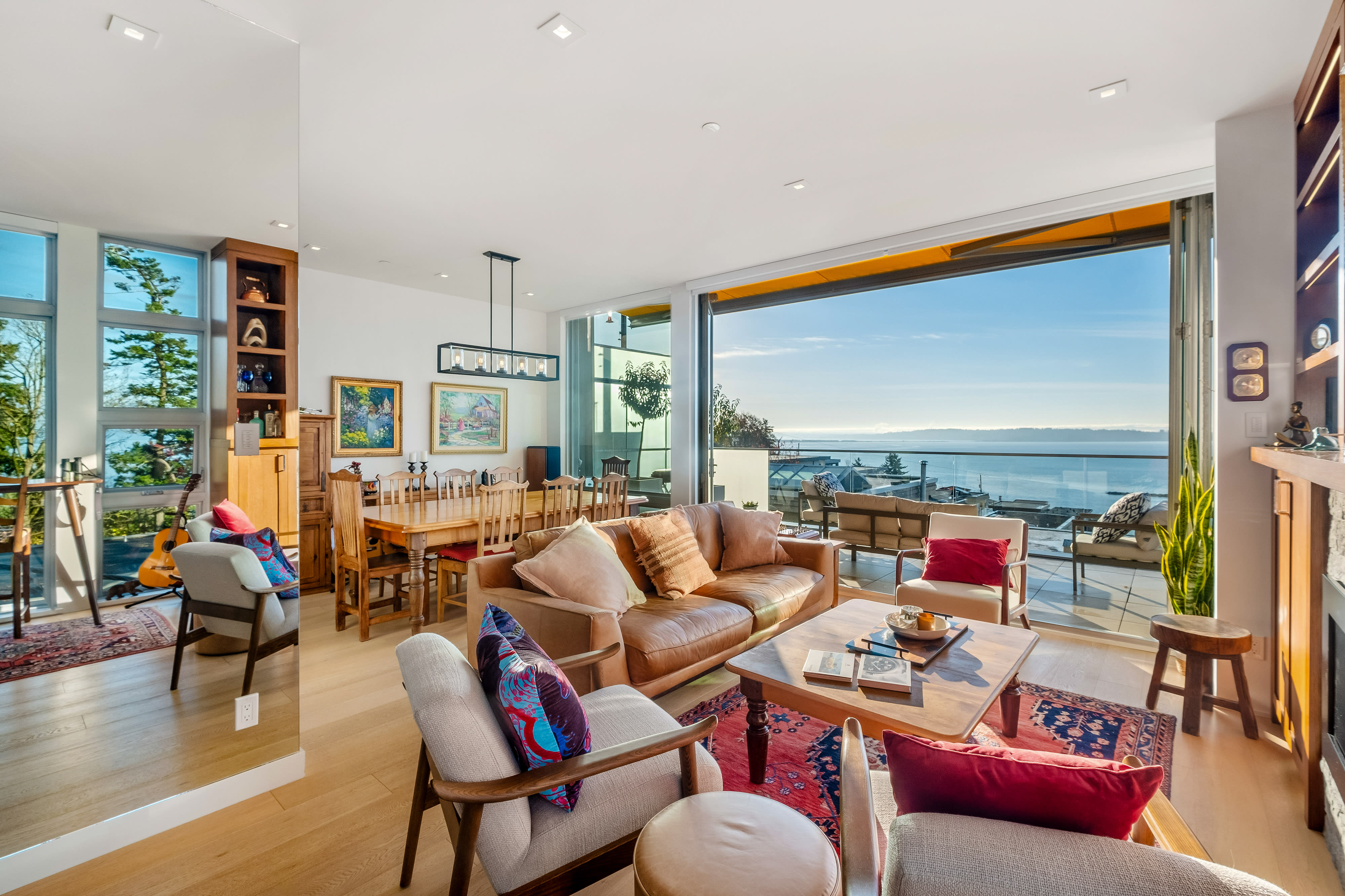 Panoramic ocean view from 15046 Buena Vista Avenue — White Rock BC