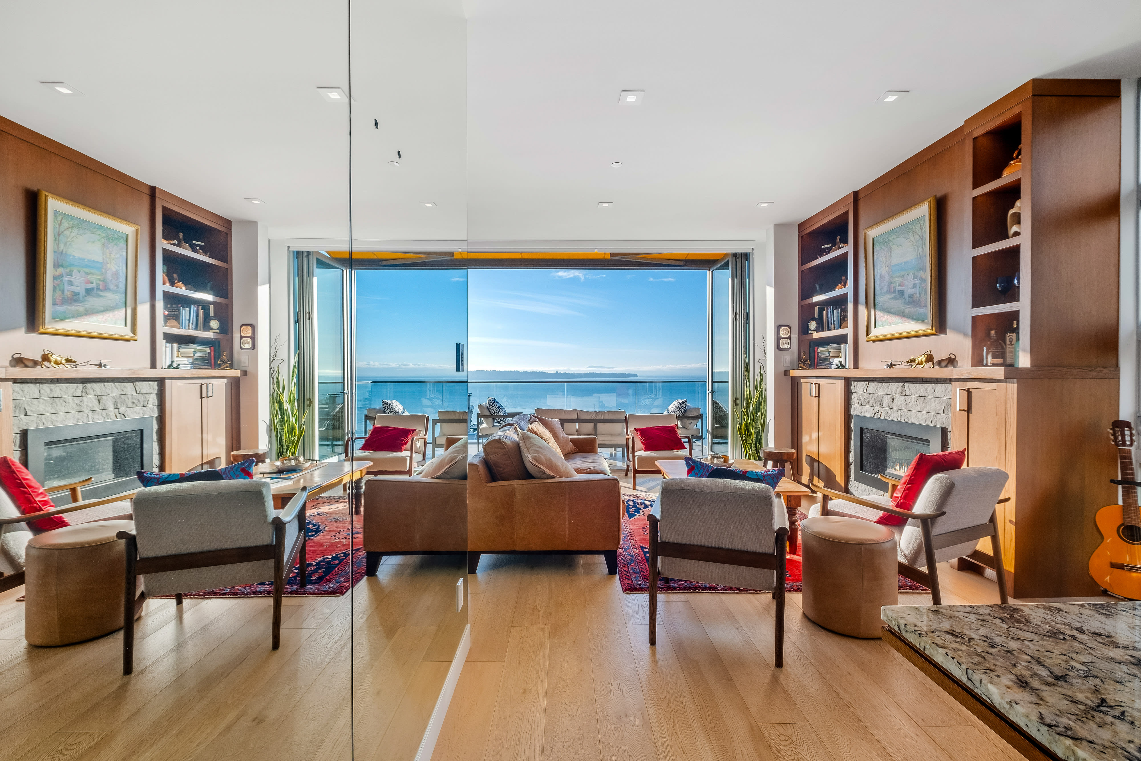 Pacific ocean view — luxury home Buena Vista Avenue White Rock BC