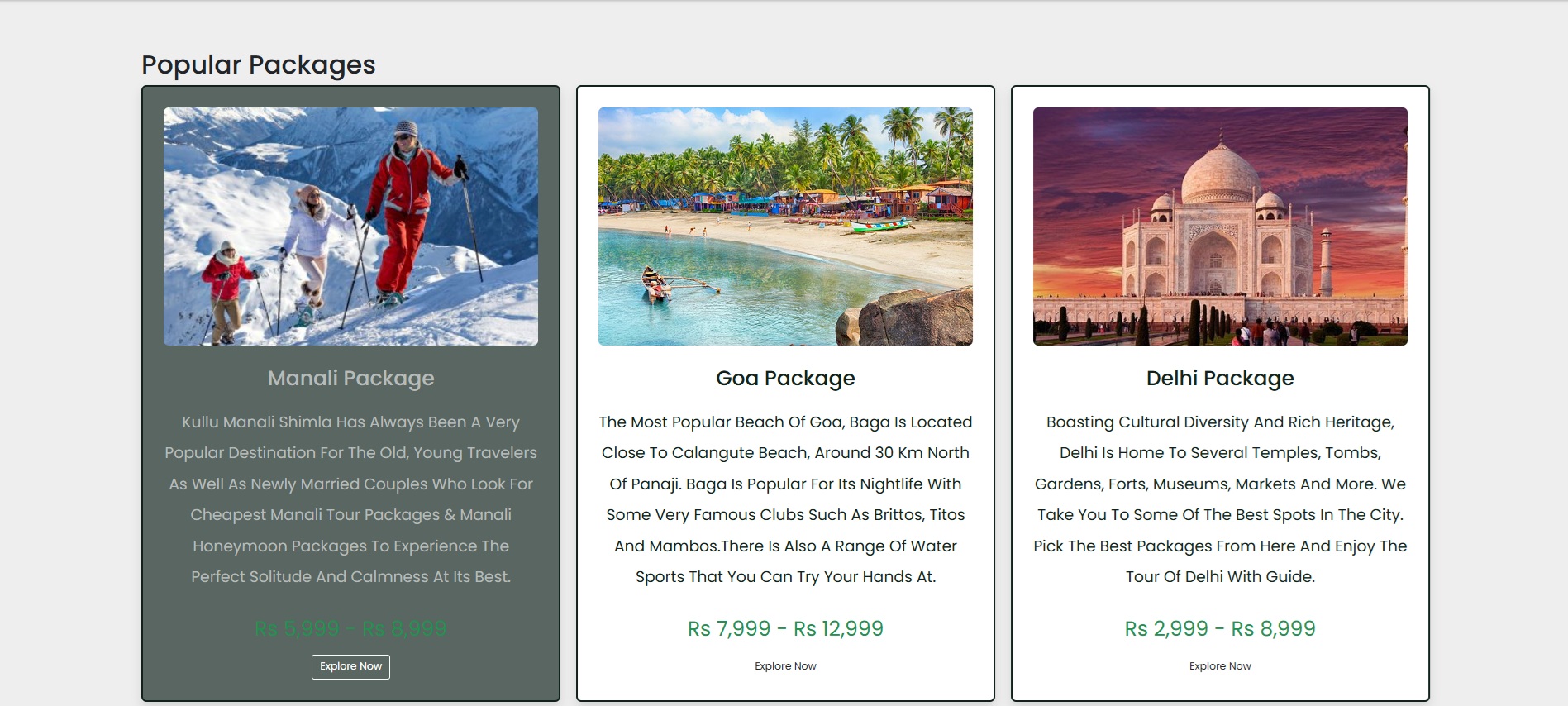 Travel website 2