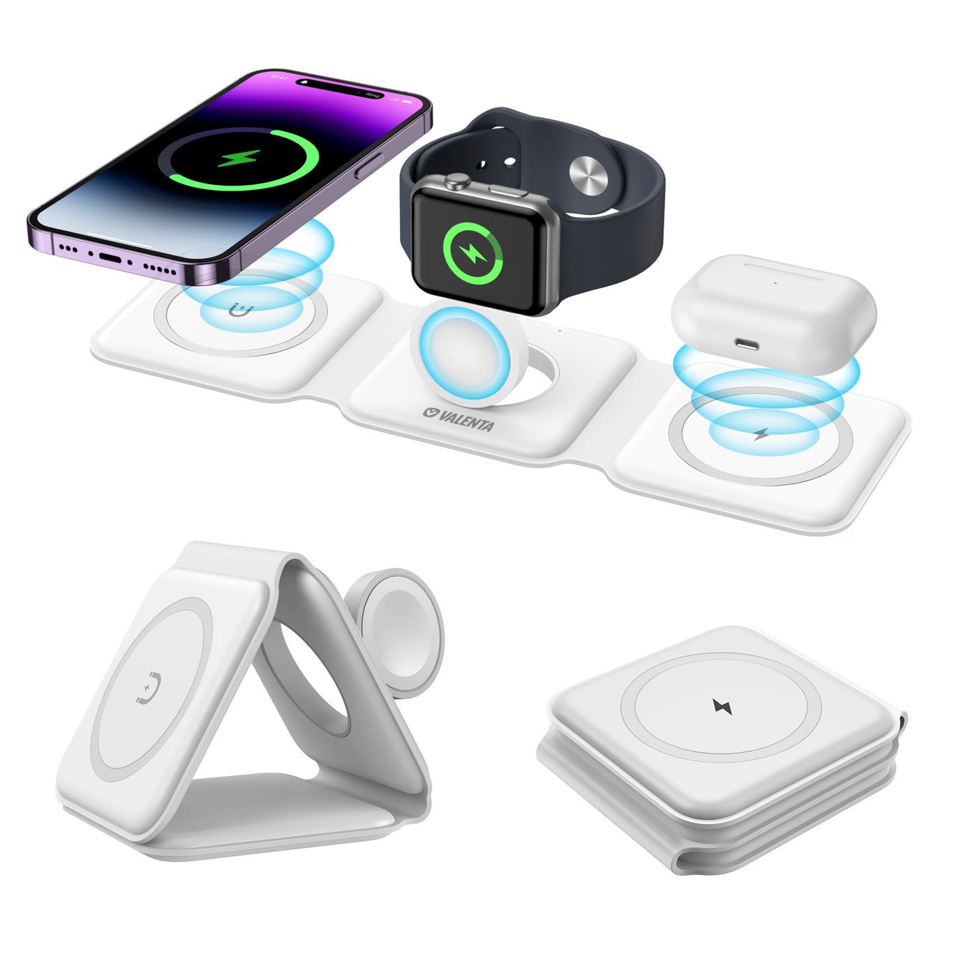 3-in-1 Magnetic Wireless Charging Station ā photo 1