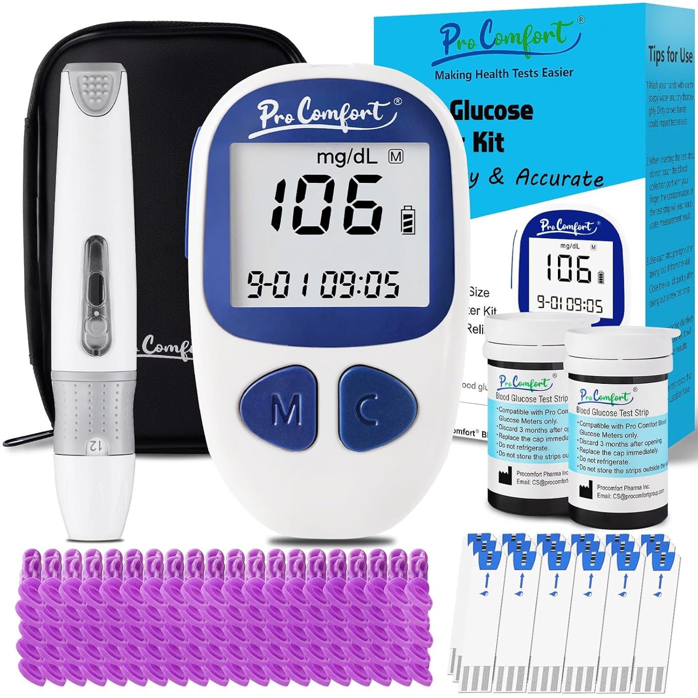Blood Glucose Meter + Test Strips ā photo 1