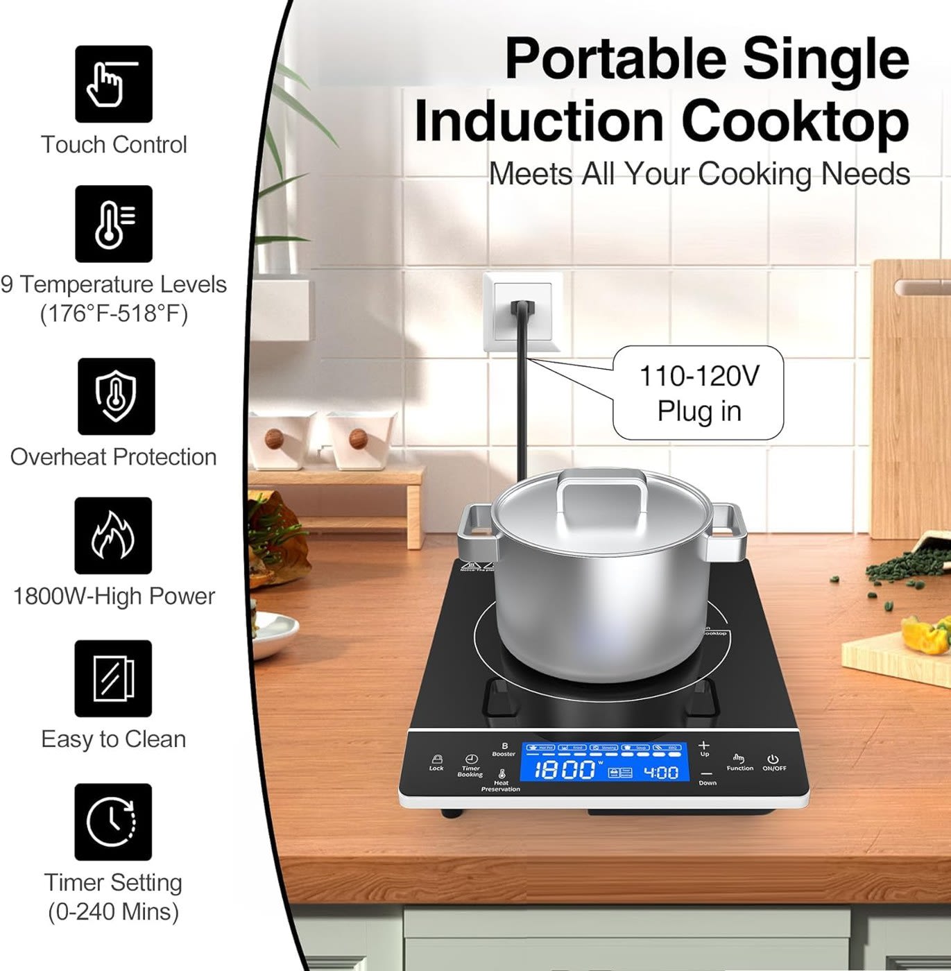 Single-Plate Induction Cooktop ā photo 1