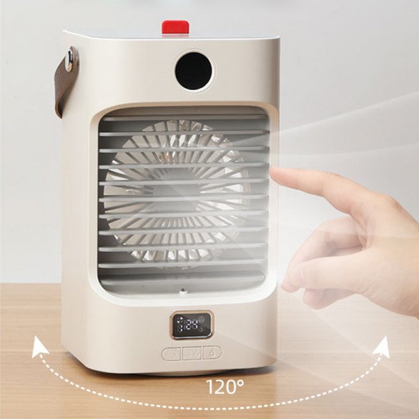 Portable 3-in-1 Evaporative Air Cooler | Fan + Mist + Humidifier | USB | Tank — photo 1