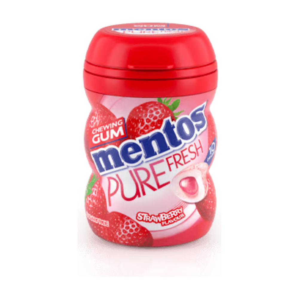 Mentos Pure Fresh Strawberry Chewing Gum