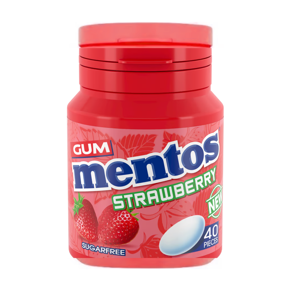 Mentos Strawberry Chewing Gum