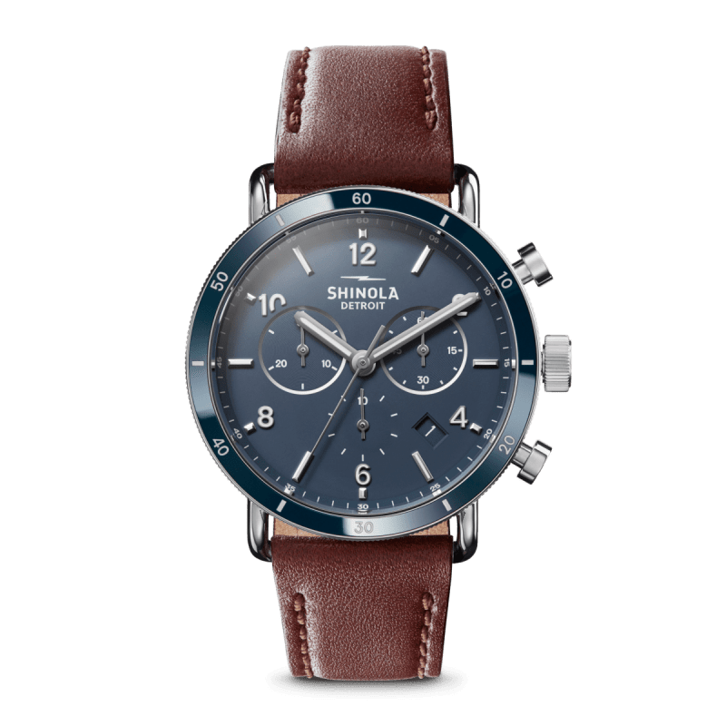 Shinola Canfield Sport Chronograph 45mm Midnight Blue