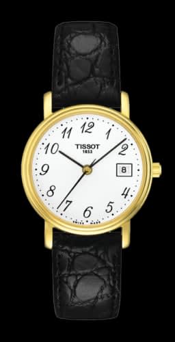 Tissot Desire Quartz 27 Yellow Gold PVD / White / Strap