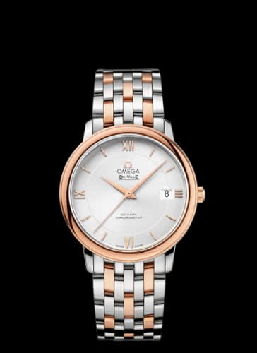 Omega De Ville Prestige Co-Axial 36.8 Stainless Steel / Red Gold / Silver / Bracelet
