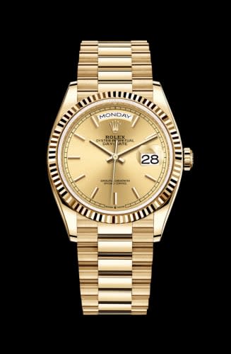 Rolex Day-Date 36 Yellow Gold / Fluted / Champagne / President