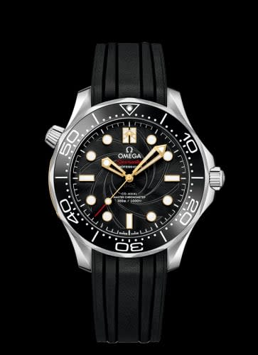 Omega Seamaster Diver 300M Master Co-Axial 42 James Bond Stainless Steel / Black / Rubber